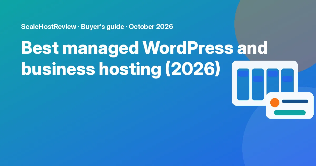 Best managed WordPress and business hosting (2026): featured graphic