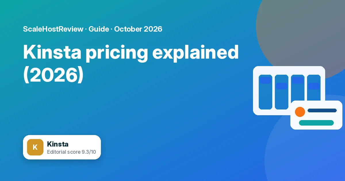 Kinsta pricing explained (2026): plans, visits and overages: featured graphic