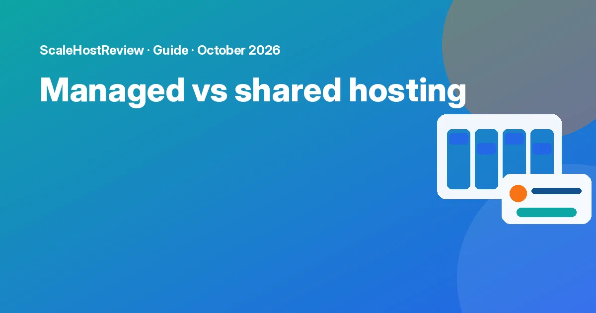 Managed vs shared hosting: what's the difference, and when to upgrade?: featured graphic